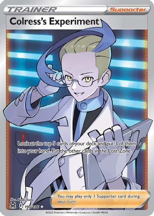 Colress's Experiment (Full Art) 190/196 - SWSH11 Lost Origin Holofoil