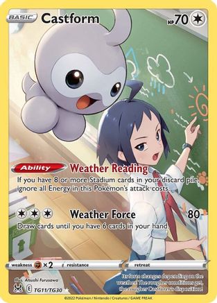Castform TG11/TG30 - SWSH11 Lost Origin Trainer Gallery Holofoil