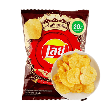 【Exklusiver Thai-Geschmack】 Lays Kartoffelchips, Thai-Chili-Käse-Geschmack, 1,41 oz 