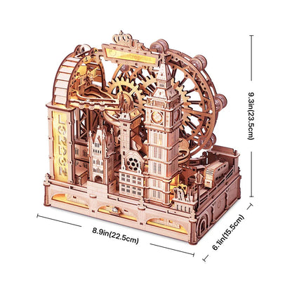 ROKR Marble Travel • London Marble Run Wooden 3D Puzzle