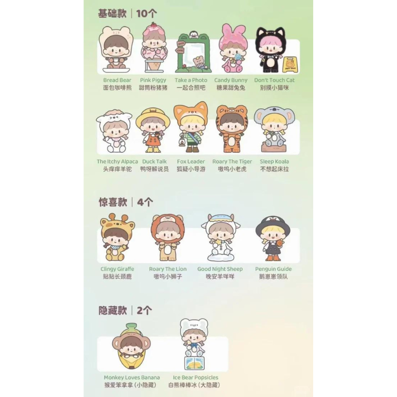 【New】 Finding Unicorn zZoton Naughty Animal City Blind Box