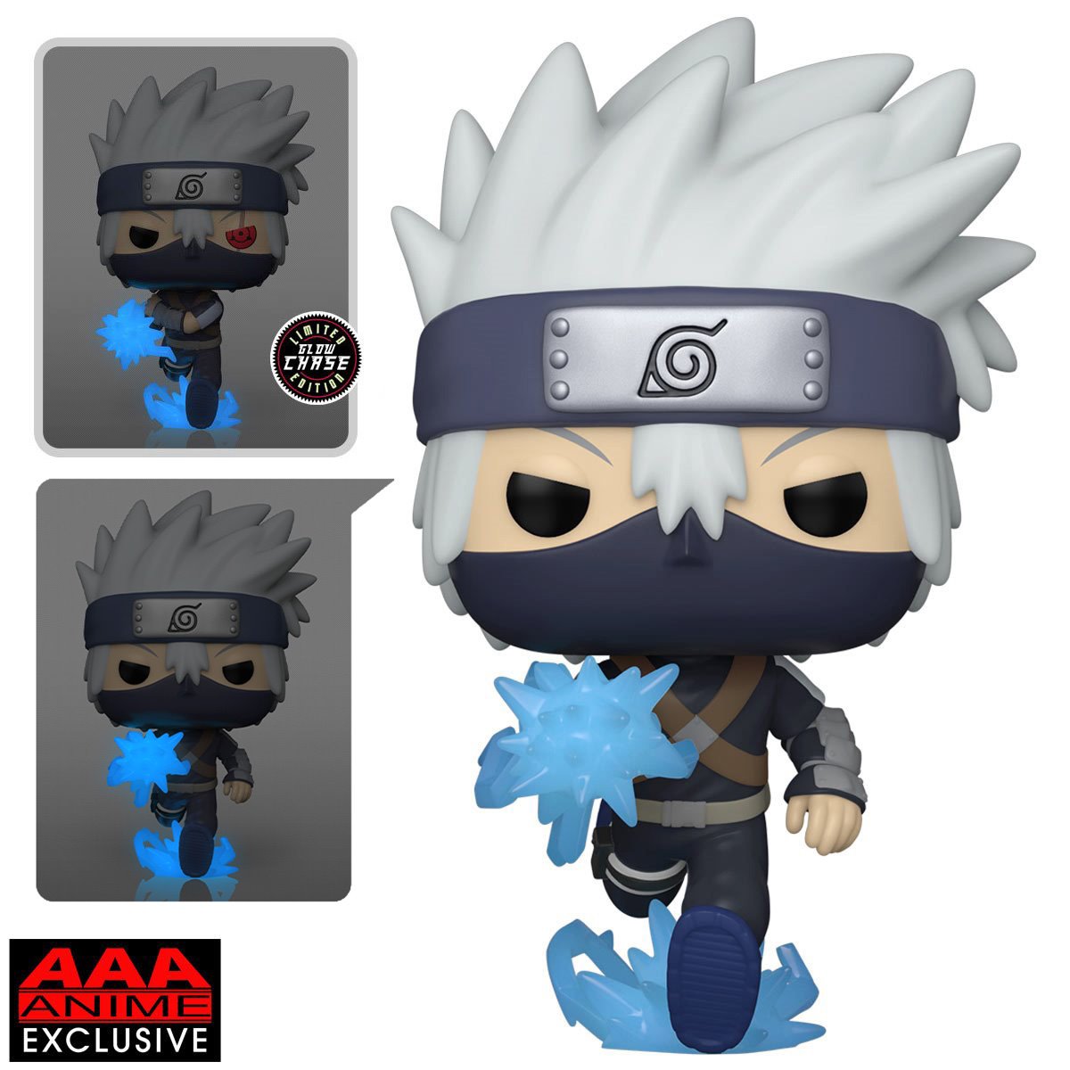 Funko Pop! Naruto Shippuden - Young Kakashi Hatake Chidori GITD AAA Anime Exclusive