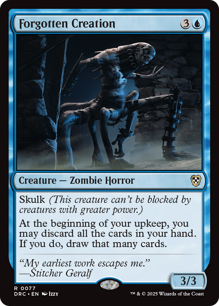 Forgotten Creation (DRC-077) - Commander: Aetherdrift