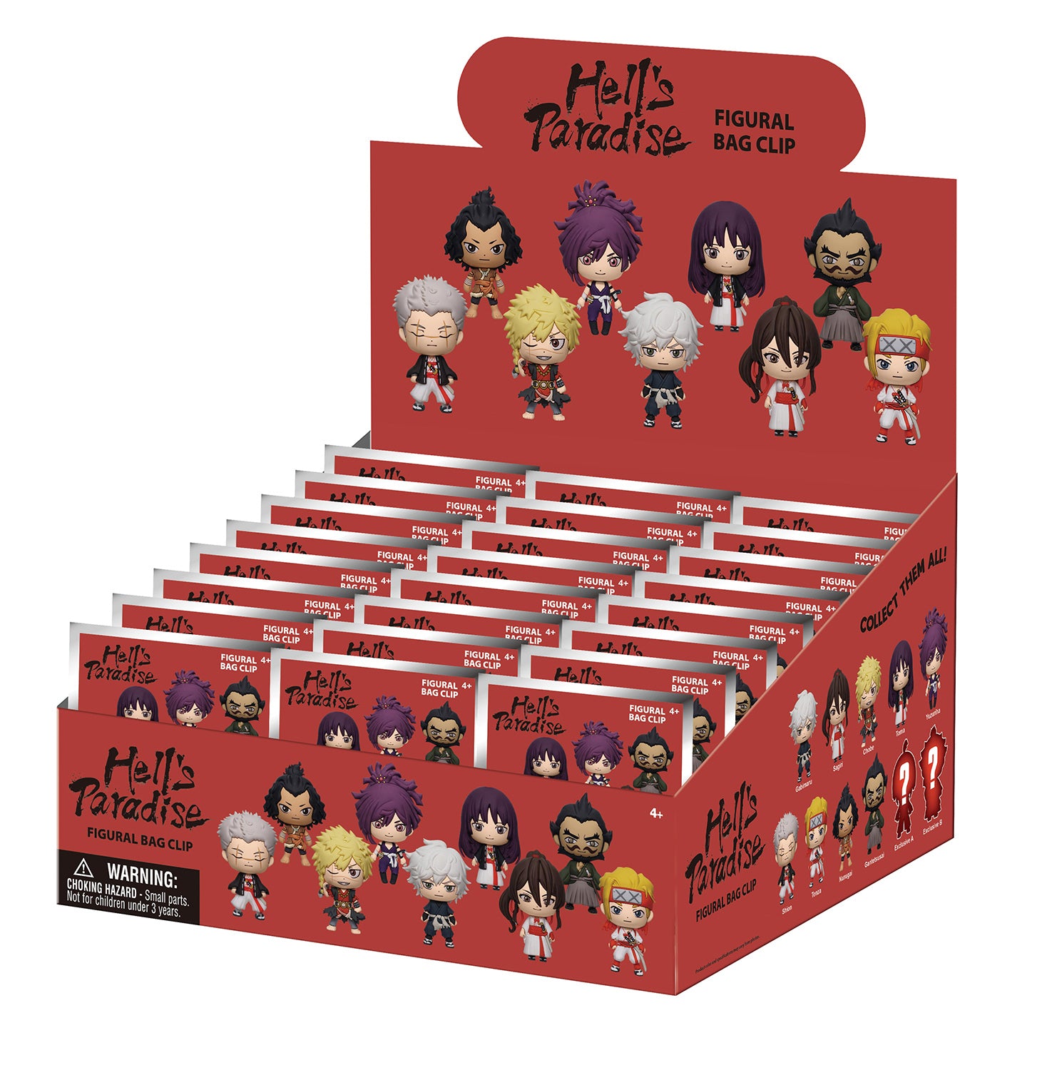 Hell's Paradise 3D Foam Bag Clip | Monogram Anime Keychain Blind