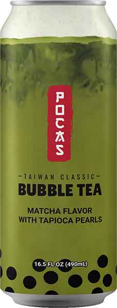 Bubble Tea - Popping Boba - Matcha with tapioca pearls Tea 490ml