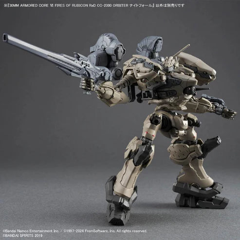 30MM RaD CC-2000 Orbiter NIGHTFALL (Armored Core VI: Fires of Rubicon) Model Kit