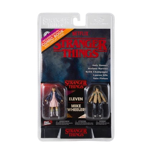 McFarlane Toys Stranger Things Page Punchers Wave 1 3-Zoll-Actionfiguren im 2er-Pack mit Comic