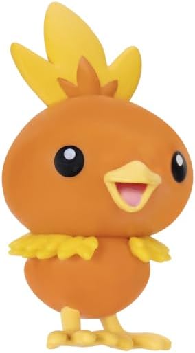 Pokémon Battle Figure Multipack (6PK: 2" Pawmi, Squirtle #2, Torchic, Turtwig, Hoothoot, Appltun)
