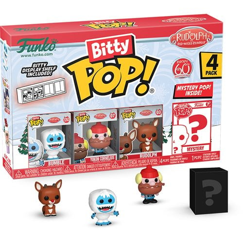 Funko Rudolph the Red-Nosed Reindeer Bitty Pop! Mini-Figure 4-Pack - Select Set(s)