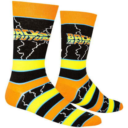 Back to the Future "Stripes" Men's Crew Folded Socks (Size 8-12)