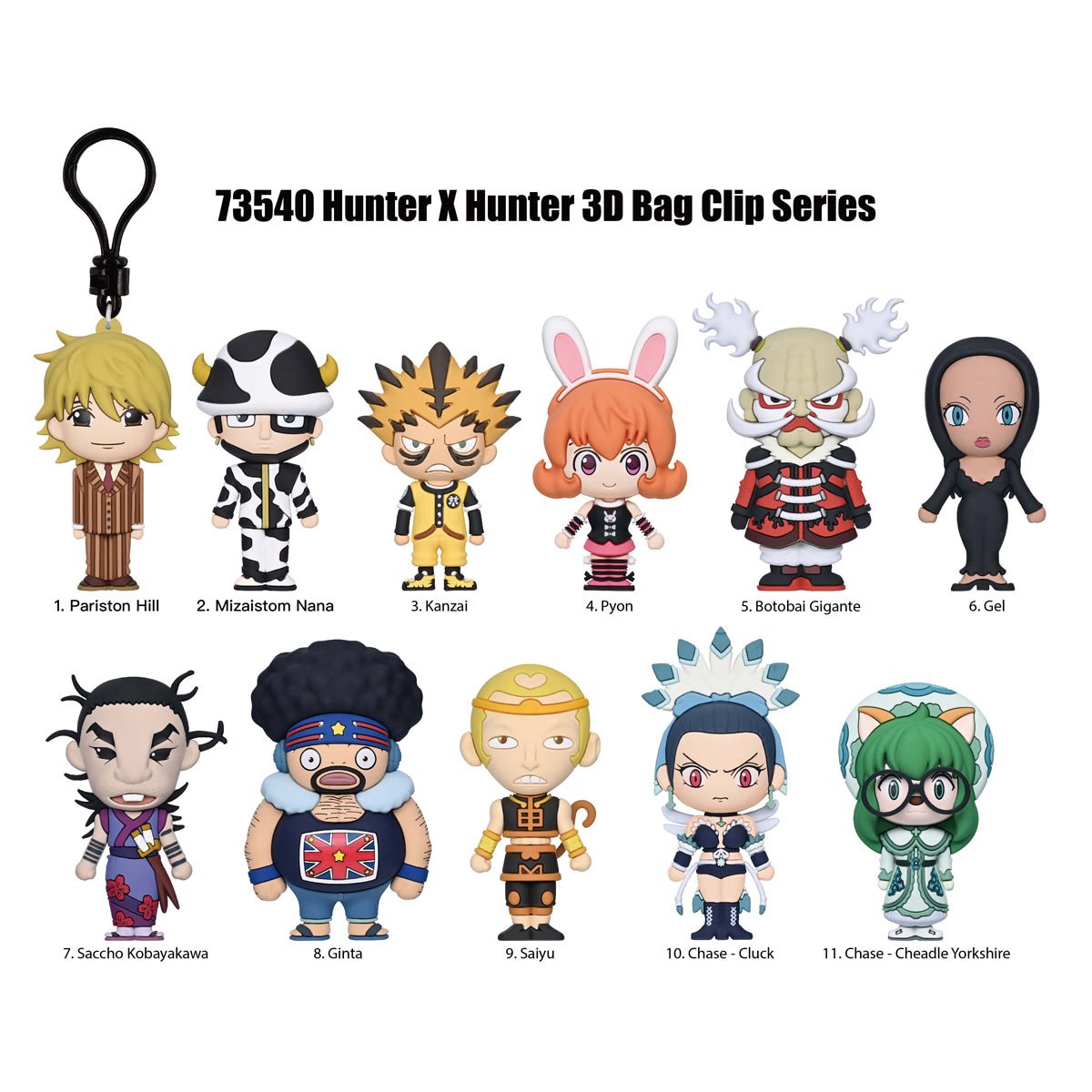 Hunter x Hunter Series 6 3D Foam Blind Bag Clip | Monogram | Anime