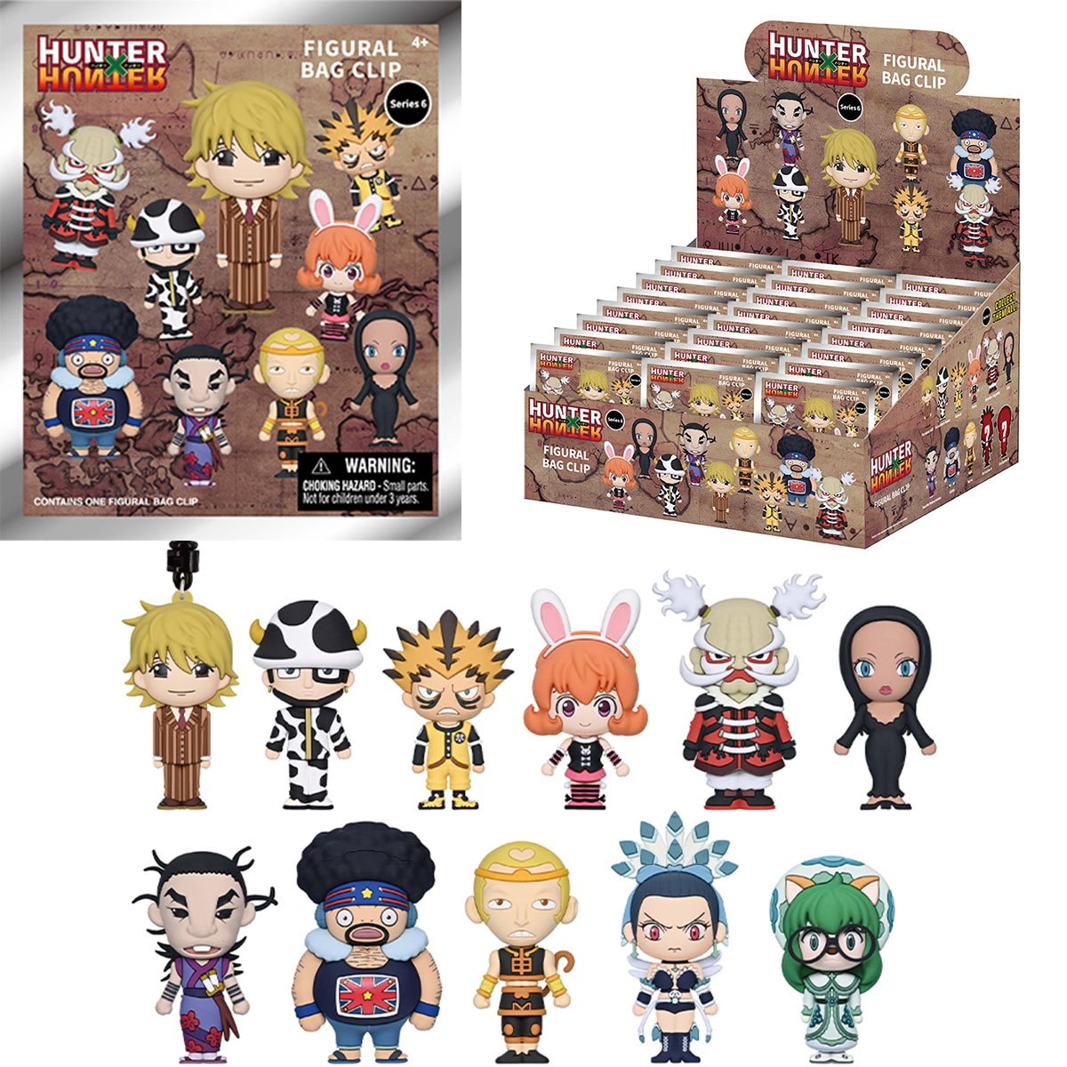 Hunter x Hunter Series 6 3D Foam Blind Bag Clip | Monogram | Anime