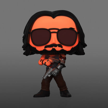 POP! Games: 592 Cyberpunk 2077, Johnny Silverhand (Gun) (GITD) Exclusive