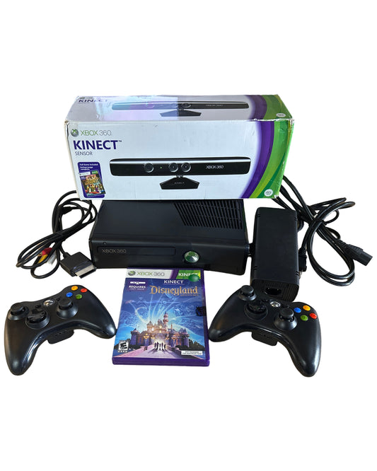 Xbox 360 Slim 4GB Console Kinect Disneyland Adventures Bundle