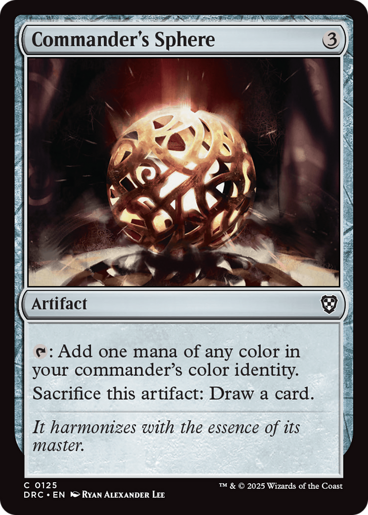 Commander's Sphere (DRC-125) - Commander: Aetherdrift