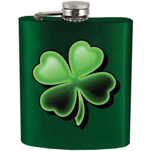 4-Leaf Clover 7oz. Hip Flask