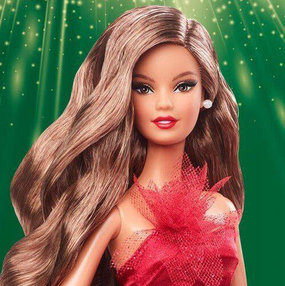Barbie Holiday Doll 2022 (Dark Brown, Wavy Blonde , Light Brown or Straight Black Hair)