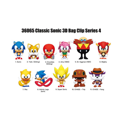 Sonic the Hedgehog Series 4 3D Foam Bag Clip Blind Bag