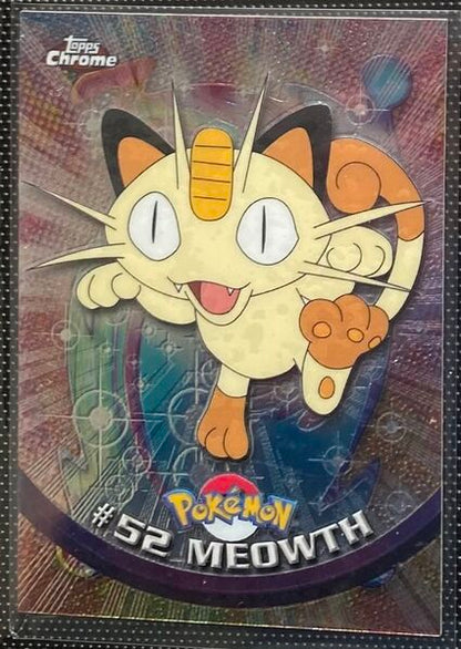 Meowth Foil (52) [Topps Pokemon Chrome Series 1]