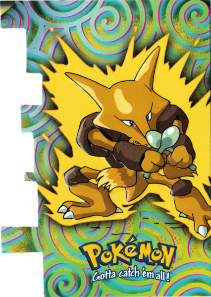 Alakazam Die-Cut (EV9) [Topps TV Animation Edition Series 2]