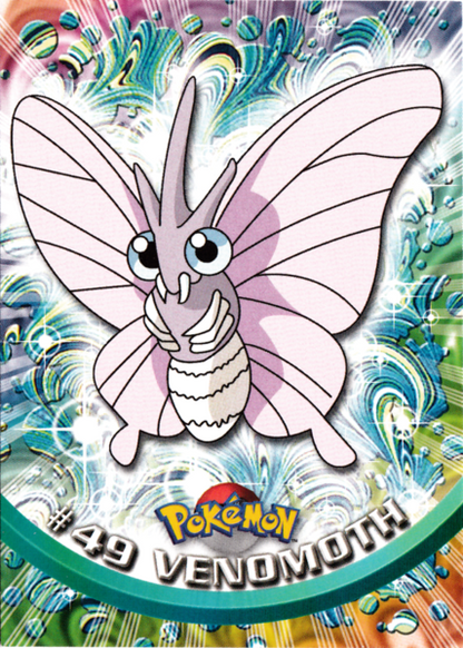 Venomoth (49) [Topps TV Animation Edition Series 1 (First Print)]