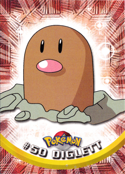 Diglett (50) [Topps TV Animation Edition Series 1 (Third Print)]