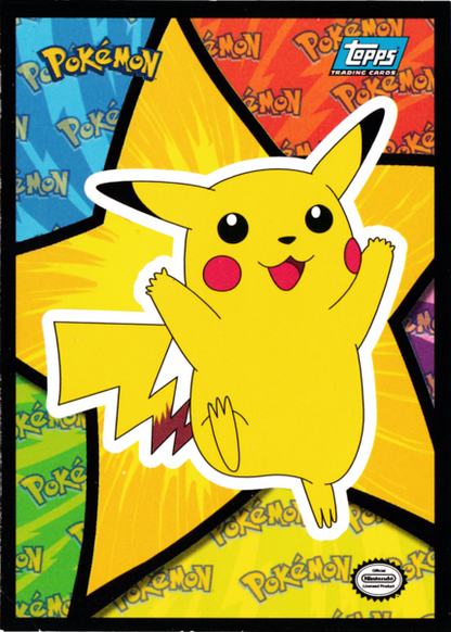 Pikachu Sticker (S5) [Topps Pokemon the First Movie (First Print)]