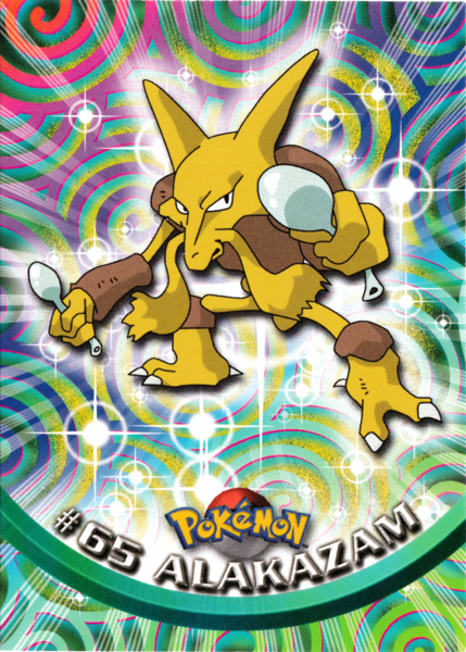 Alakazam (65) [Topps TV Animation Edition Series 1 (First Print)]