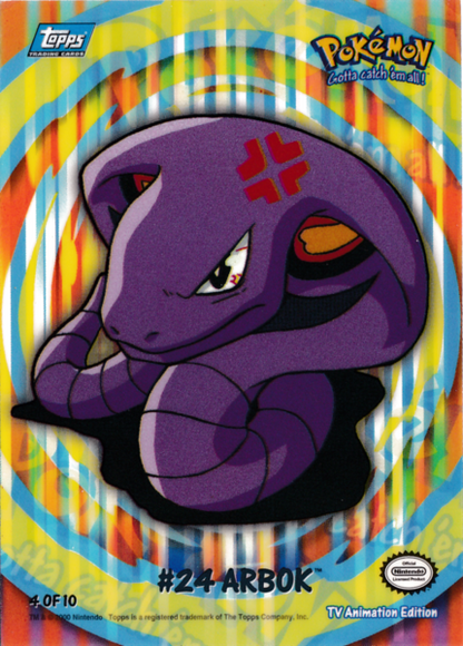 #24 Arbok Sticker (#24) [Topps TV Animation Edition Series 2]