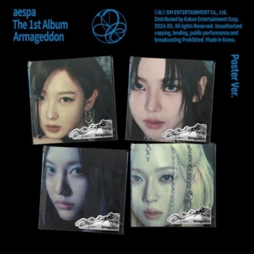 Aespa  Armageddon - Poster Version - Random Cover - incl. Postcard, Sticker, Folded Poster, Photocard CD