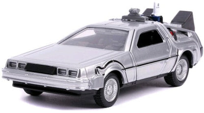 Back to the Future Part II die-cast 1:32 scale "Hollywood Rides" DeLorean Time Machine