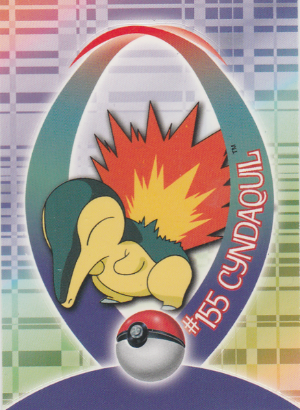 Cyndaquil Sticker (4 of 62) [Topps Pokemon Johto Series 1]