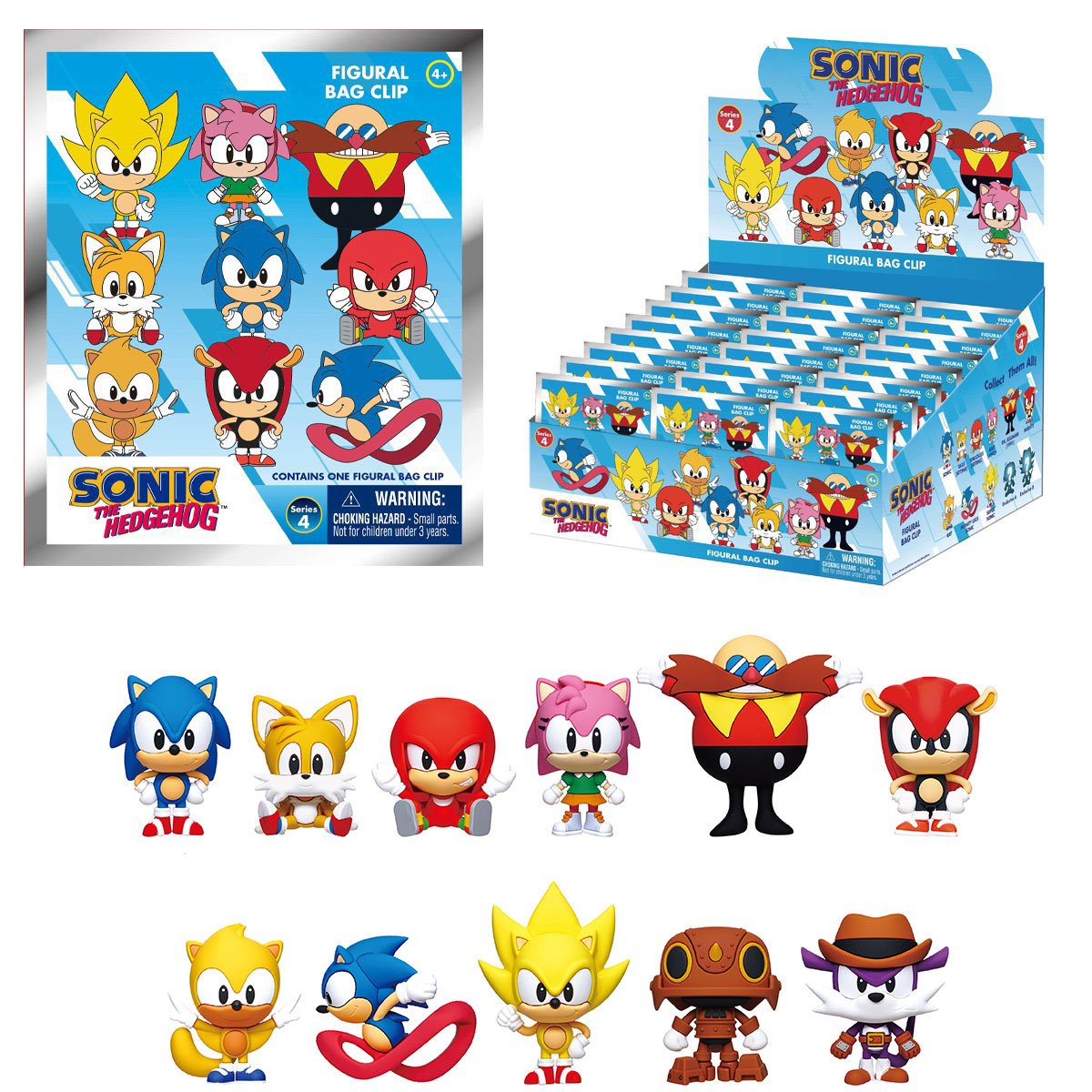 Sonic the Hedgehog Series 4 3D Foam Bag Clip Blind Bag