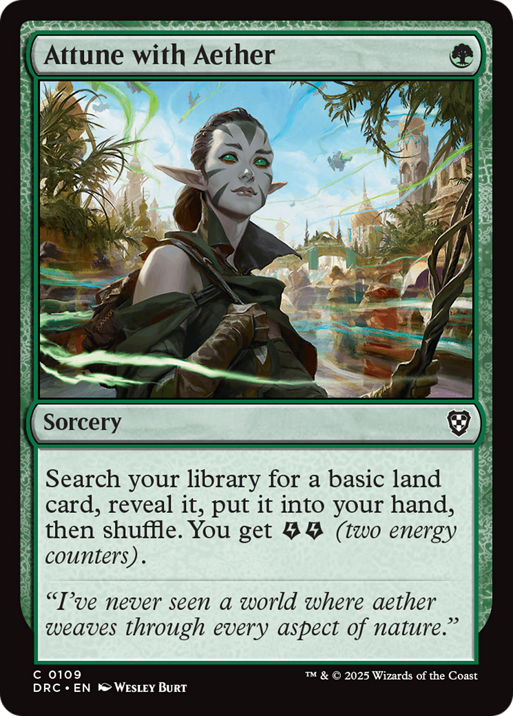Attune with Aether (DRC-109) - Commander: Aetherdrift