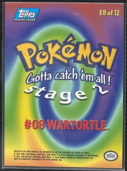 Wartortle (E8) [Topps Pokemon the First Movie (Second Print)]