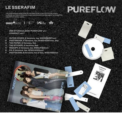 LE SSERAFIM PUREFLOW pt.1 Compact Version CD