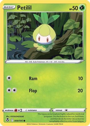 Petilil 009/195 - SWSH12 Silver Tempest