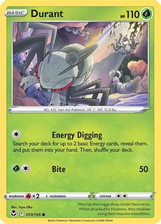 Durant 013/195 - SWSH12 Silver Tempest