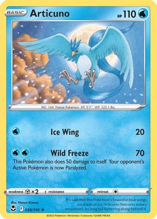 Articuno 036/195 - SWSH12 Silver Tempest Holofoil