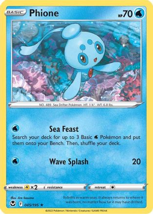 Phione 045/195 - SWSH12 Silver Tempest