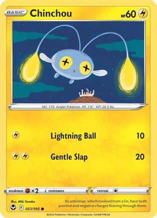 Chinchou 051/195 - SWSH12 Silver Tempest