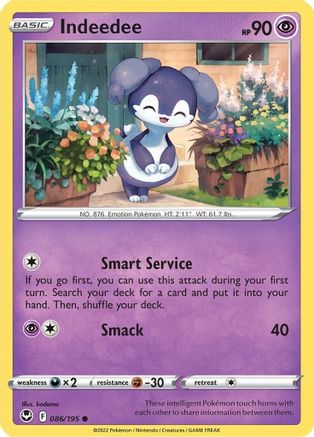 Indeedee 086/195 - SWSH12 Silver Tempest