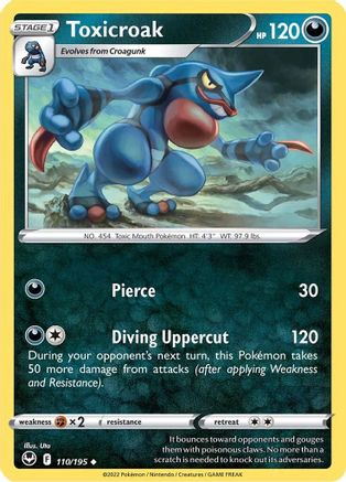 Toxicroak 110/195 - SWSH12 Silver Tempest