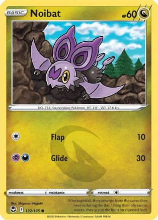 Noibat 132/195 - SWSH12 Silver Tempest