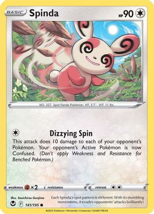Spinda 141/195 - SWSH12 Silver Tempest