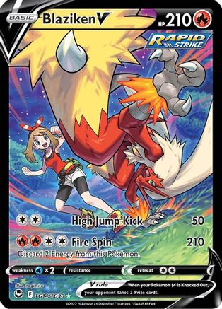 Blaziken V TG14/TG30 - SWSH12 Silver Tempest Trainer Gallery Holofoil