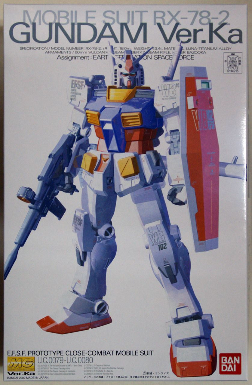 Bandai MG 1/100 RX-78-2 Gundam Ver. Ka Plastic Model Super Anime Store