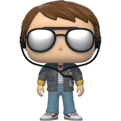 Funko POP! Filme „Zurück in die Zukunft“-Vinylfigur – Marty mit Brille