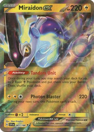 Miraidon ex 081/198 - SV01 Scarlet & Violet Base Set Holofoil