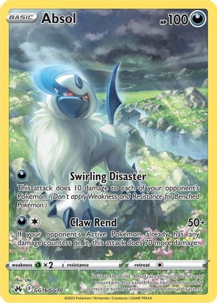 Absol GG16/GG70 - Crown Zenith Galarian Gallery Holofoil